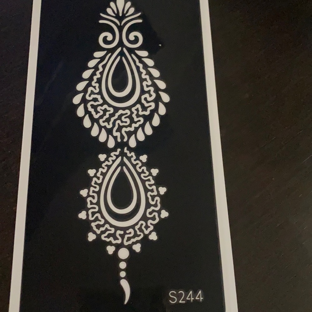 Henna Stencil #S244